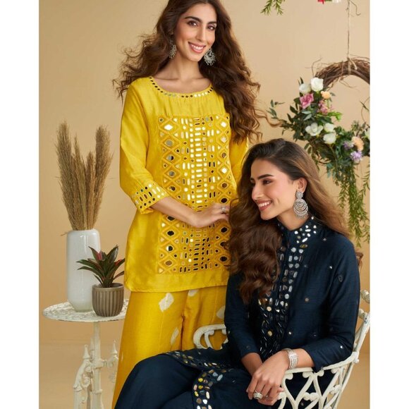 PREMIUM REAL SILK SALWAR SUIT - Picture 8 of 16